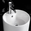 Chậu Lavabo Trụ Đứng Đặt Sàn Trắng NV-343