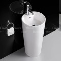 Chậu Lavabo Trụ Đứng Đặt Sàn Trắng NV-343