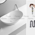 Chậu Lavabo Đặt Bàn Oval Thuyền Trắng Cao Cấp Navier NV-414T