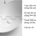 Chậu Lavabo Đặt Bàn Oval Thuyền Trắng Cao Cấp Navier NV-414T