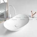 Chậu Lavabo Đặt Bàn Oval Thuyền Trắng Cao Cấp Navier NV-414T