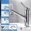 Vòi Lavabo Nóng Lạnh Đầu Rút Navier NV-632T