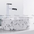 Chậu lavabo đặt bàn hoa văn vết nhớt tròn cao cấp Navier NV-416