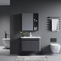 Bộ Tủ Chậu Lavabo Nhôm Màu Xám Navier Cao Cấp NV-584X60