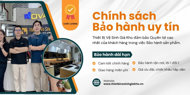 Chính sách bảo hành uy tín tại Thiết Bị Vệ Sinh Giá Kho