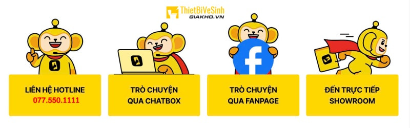 Các hình thức liên hệ bảo hành tại Thiết Bị Vệ Sinh Giá Kho