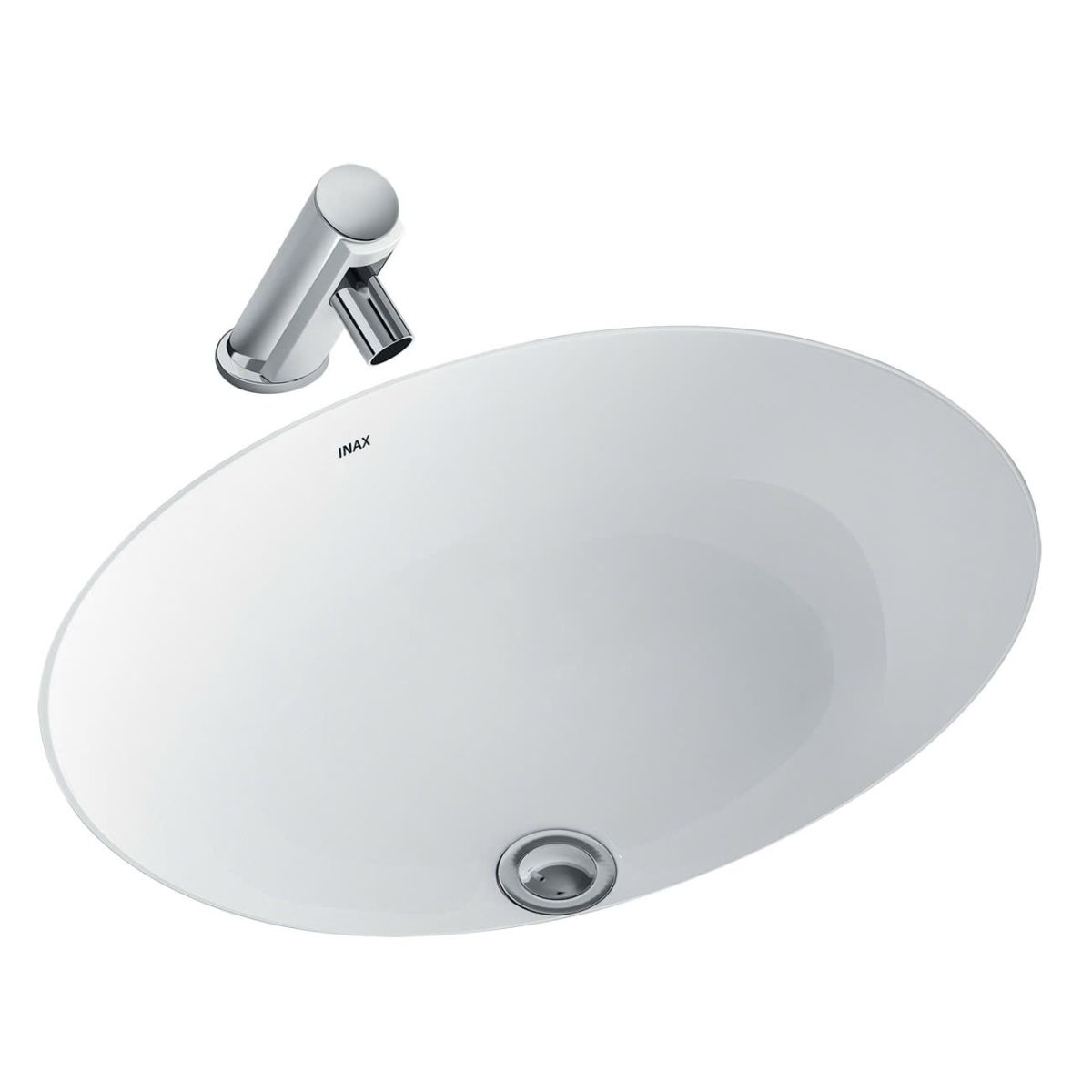 Mẫu 3: Bồn rửa mặt lavabo âm bàn dạng oval INAX L-2293V