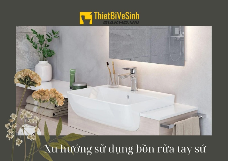 Bồn rửa tay sứ là sản phẩm phổ biến được lắp đặt hầu hết ở các gia đình Việt Nam cũng như nhà hàng, khách sạn vì tiện lợi và có giá thành rẻ.