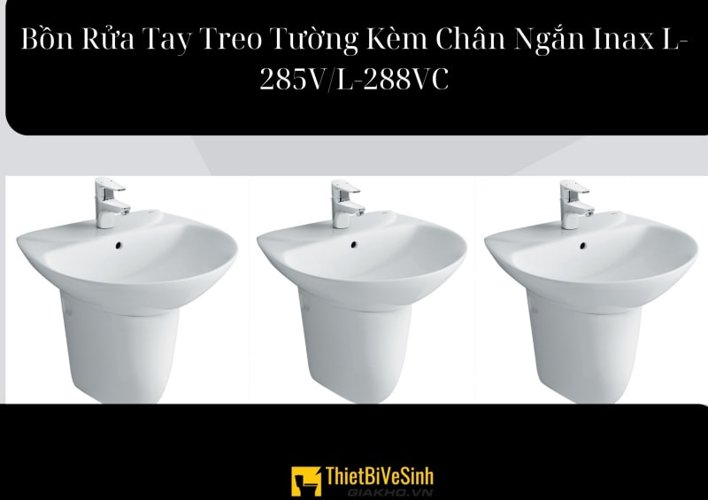 Inax L-285V/L-288VC có thiết kế tinh tế, nhỏ gọn cùng chất liệu sứ trắng sáng và bền bỉ, dễ dàng vệ sinh đem đến một bồn rửa tay với công năng sử dụng tuyệt vời.