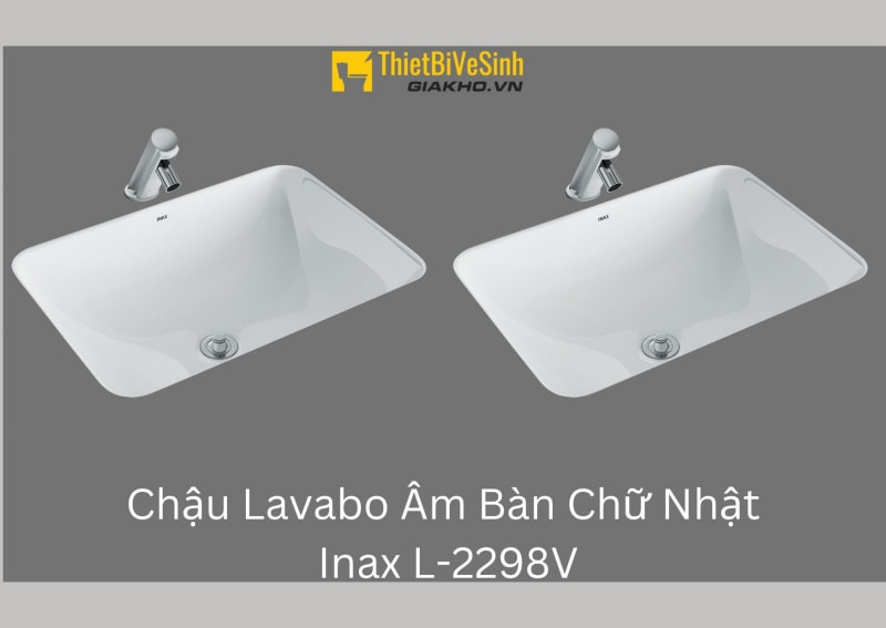 Lavabo Inax nhỏ chữ nhật L-2298V được thiết kế âm bàn đá nên rất tiết kiệm không gian, thích hợp với gia chủ chuộng phong cách nội thất đơn giản, nhẹ nhàng nhưng vẫn không kém phần sang trọng.