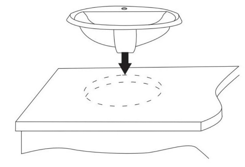 Hình thức lắp đặt lavabo âm bàn sẽ giúp tiết kiệm không gian diện tích, đồng thời tạo ra vẻ đẹp đơn giản nhưng sang trọng cho phòng tắm.