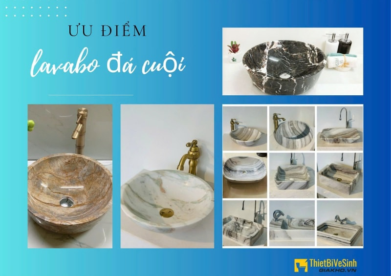 Chậu đá cuội tự nhiên đem đến cảm giác mộc mạc, gần gũi tự nhiên và đặc biệt rất thân thiện với môi trường và tốt cho sức khỏe người sử dụng.