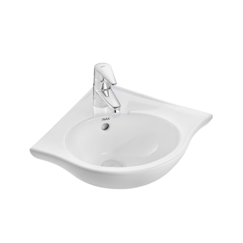 Lavabo góc L-281V đến từ thương hiệu INAX sẽ là chọn lựa tuyệt vời cho không gian phòng tắm sang trọng và tối ưu diện tích.