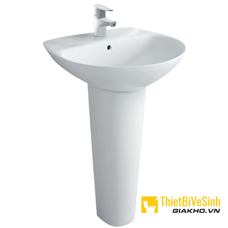 Ngoài công dụng giúp che đi dây cấp nước và bộ xả thì loại chân đứng này còn tạo điểm tựa giúp sản phẩm trở nên chắc chắn, an toàn hơn so với chậu rửa chân lửng.