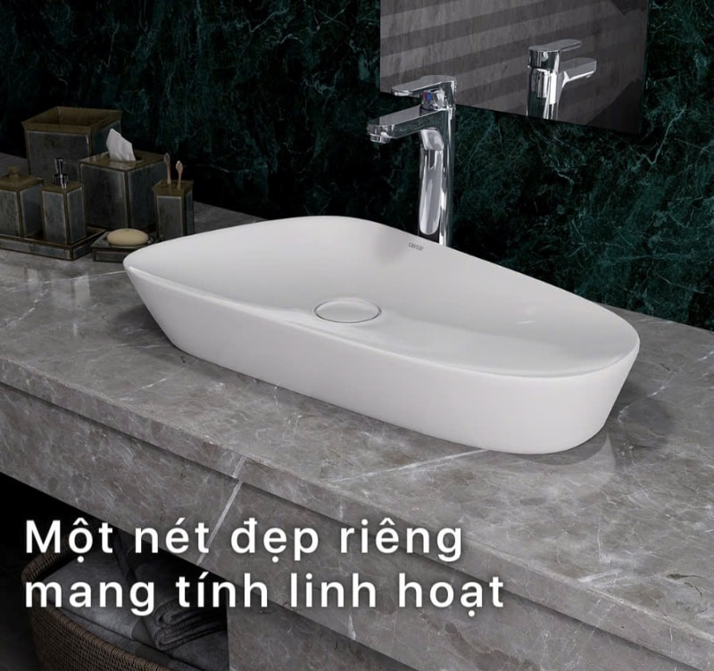 Không chỉ đẹp tinh tế và đa dạng chủng loại, lavabo Caesar nổi bật với chất lượng đảm bảo mà mức giá thành phải chăng, phù hợp đại đa số nhu cầu bình dân của các hộ gia đình.