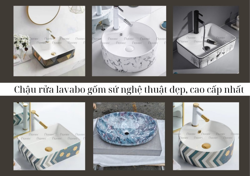 Chậu rửa lavabo gốm sứ thường có đường nét độc lạ, thiết kế tinh xảo và độc lạ được ưa chuộng sử dụng trong không gian phòng tắm hiện đại ngày nay.