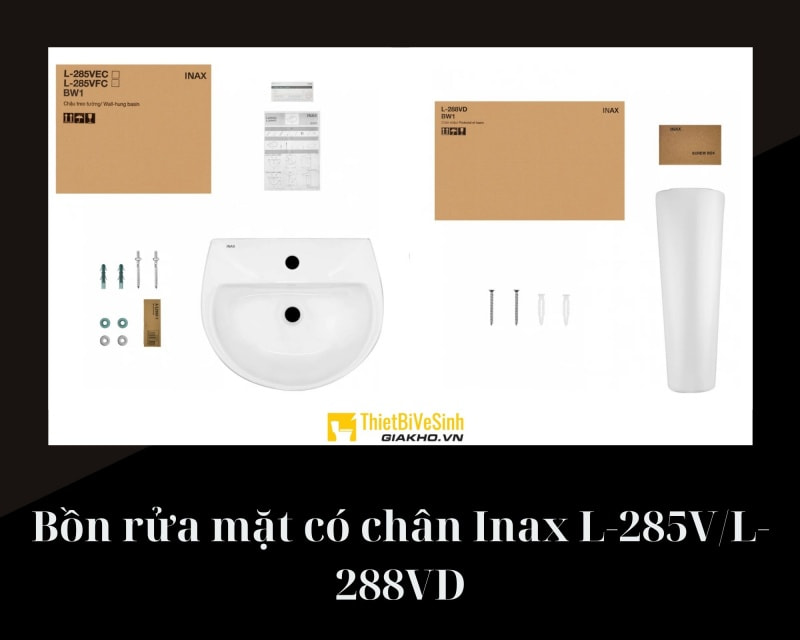 Chậu rửa mặt chân đứng dài Inax L-285V/L-288VD đem đến sự lựa chọn hoàn hảo cho khách hàng có nhu cầu mua lavabo dạng chân đứng với kích thước vừa phải và giá tốt.