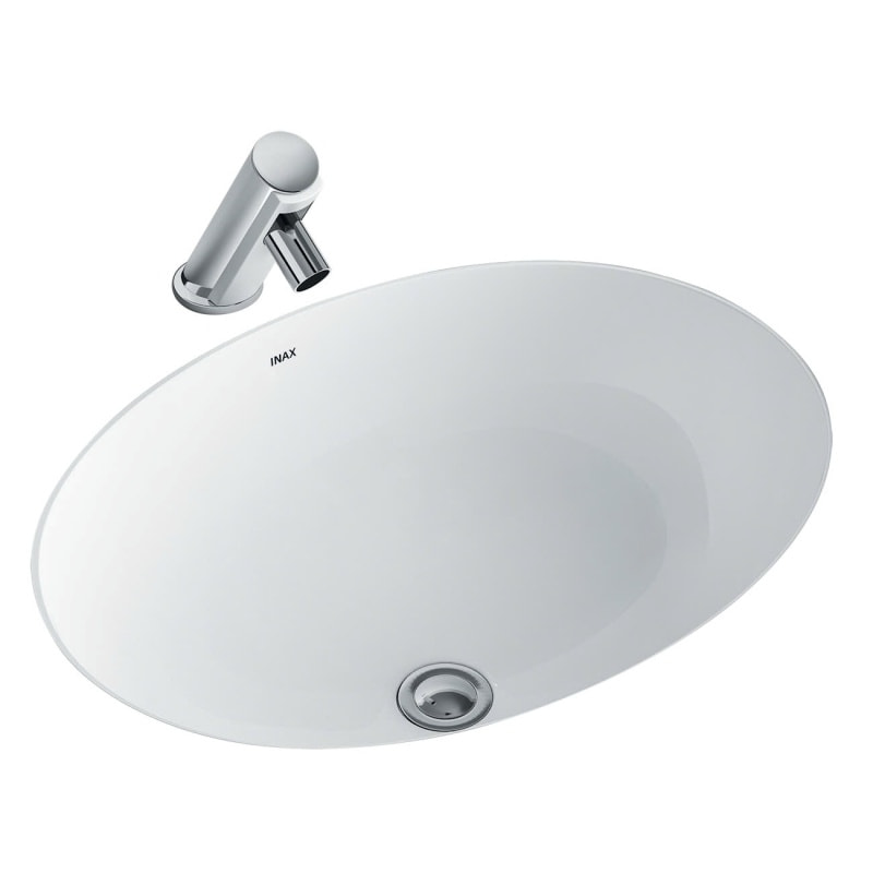 Chậu rửa mặt lavabo Inax L-2293V được thiết kế âm bàn đá rất sang trọng cùng giá thành hợp lý nên được nhiều người ưa chuộng.