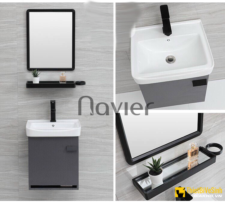 Tủ lavabo nhỏ sẽ không chiếm nhiều diện tích nhưng lại đem đến sự gọn gàng, ngăn nắp cho nhà tắm của bạn. 