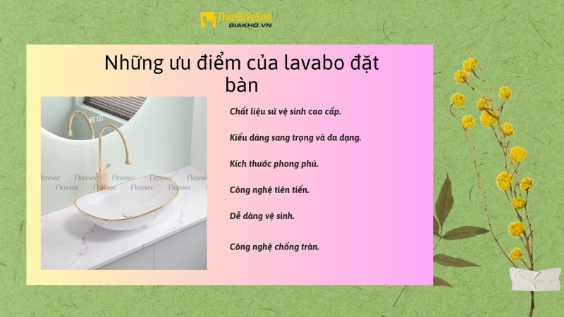 Lavabo đặt bàn là một trong những thiết kế sang trọng và hiện đại mà mọi người không nên bỏ qua.