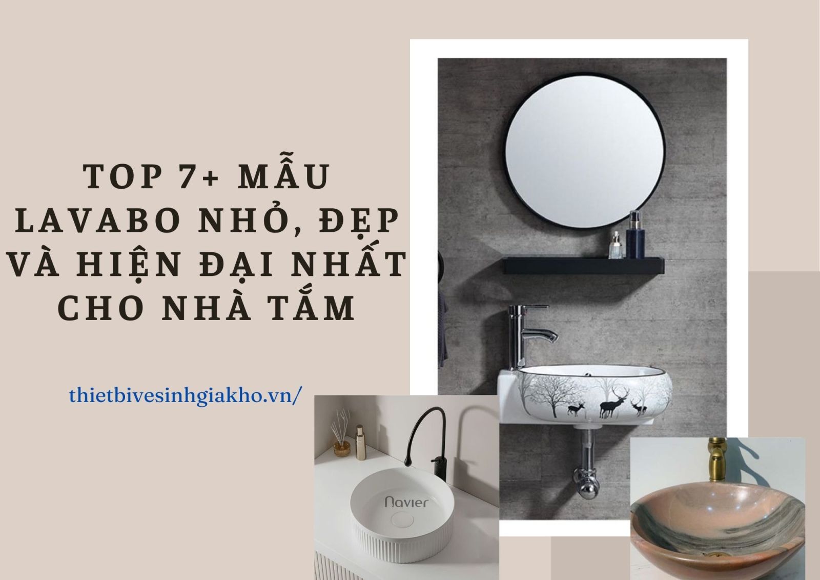 Lavabo nhỏ đem đến sự chọn lựa hoàn hảo cho khách hàng khi có nhu cầu mua bồn rửa mặt nhỏ gọn, hài hòa với không gian chung của phòng tắm có diện tích nhỏ.