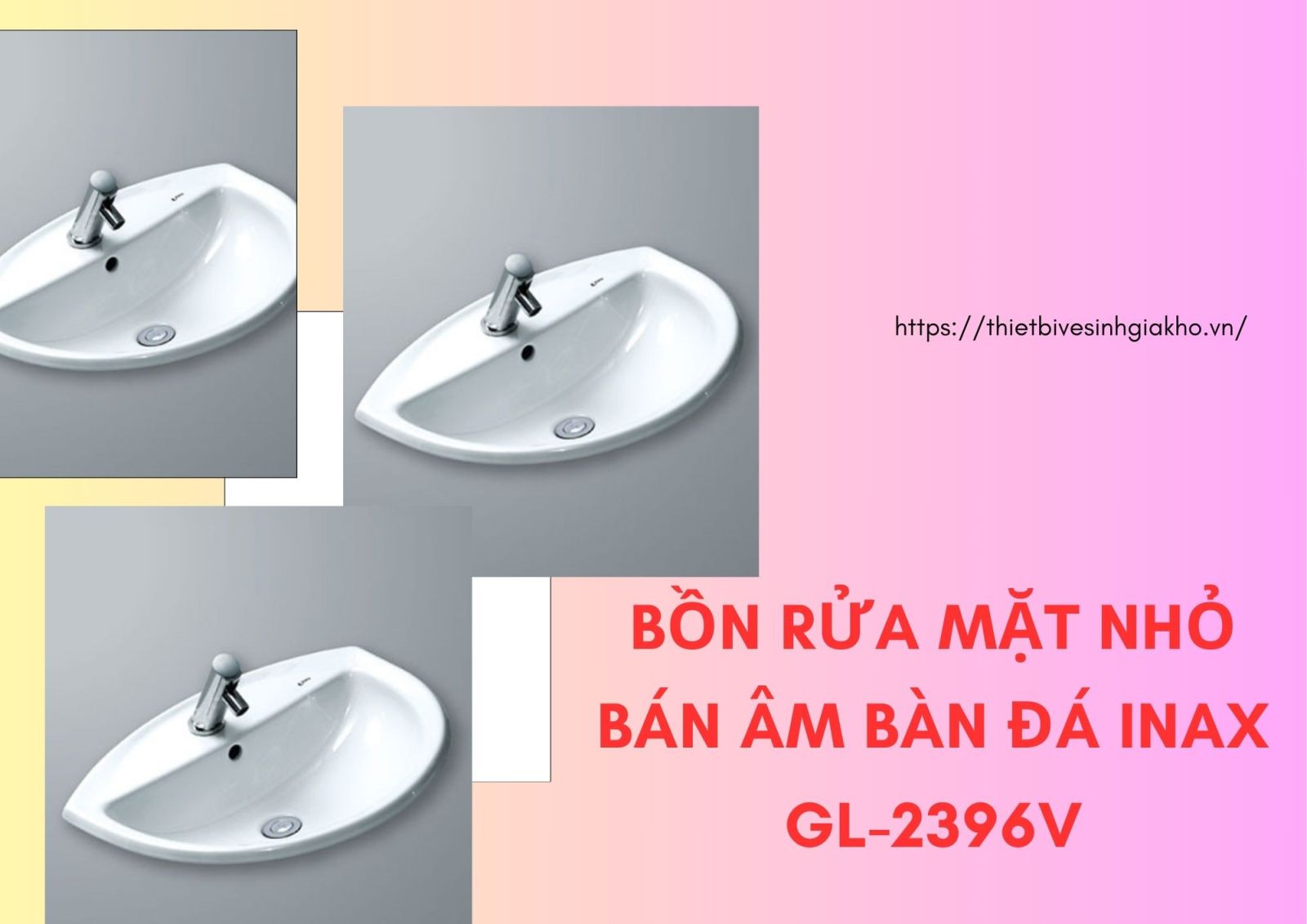 Bồn rửa mặt loại nhỏ Inax AL-2396V bán nguyệt được áp dụng công nghệ Hyperkylamic kháng khuẩn và Proguard chống bám bẩn tối ưu.