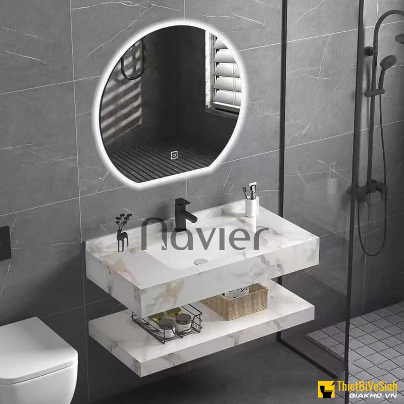 Bàn đá lavabo âm chống trầy Navier NV-1134TB