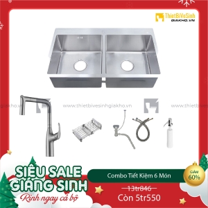 Combo Chậu Chén Siêu Tiết Kiệm 6 Món Navier CBF02