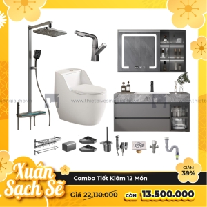Combo Trọn Bộ Thiết Bị Phòng Tắm 12 Món Tiết Kiệm Navier CBPT0033