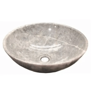 Chậu Lavabo Đá Tự Nhiên Tím Vân Gỗ Dáng Tròn Mỏng Cao Cấp Navier NV-BST37