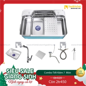 Combo Chậu Chén Siêu Tiết Kiệm 7 Món Navier CBF01