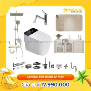Combo Trọn Bộ Thiết Bị Phòng Tắm 12 Món Cao Cấp Navier CBPT0029