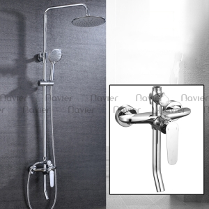 Sen cây nóng lạnh đồng thau mạ Crome cao cấp Navier NV-814