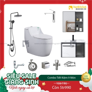 Combo Trọn Bộ Thiết Bị Phòng Tắm 9 Món Tiết Kiệm Navier CBPT0010