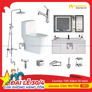 Combo Trọn Bộ Thiết Bị Phòng Tắm Tiết Kiệm Navier CBPT0074