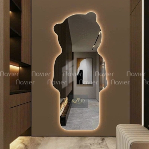 Gương soi toàn thân treo tường hình gấu sáng tạo thông minh NV-1427