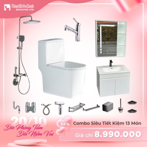 Combo Trọn Bộ Thiết Bị Phòng Tắm 13 Món Tiết Kiệm Navier CBPT0026