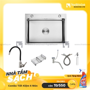 Combo Chậu Chén Siêu Tiết Kiệm 4 Món Navier CBF04