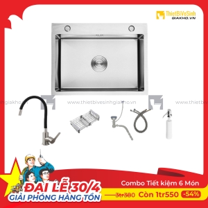 Combo Chậu Chén Siêu Tiết Kiệm 4 Món Navier CBF04