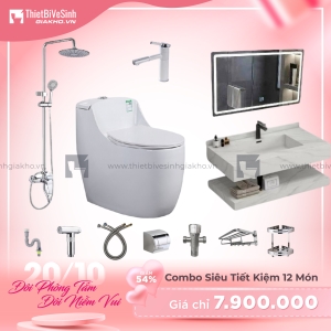 Combo Trọn Bộ Thiết Bị Phòng Tắm Sạch 12 Món Tiết Kiệm CBPT0035