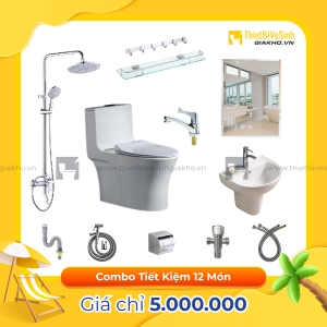 Combo Trọn Bộ Thiết Bị Phòng Tắm 12 Món Tiết Kiệm Navier CBPT0014