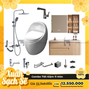 Combo Trọn Bộ Thiết Bị Phòng Tắm 11 Món Tiết Kiệm Navier CBPT0034