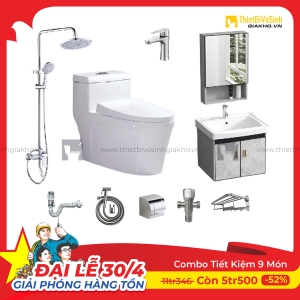 Combo Trọn Bộ Thiết Bị Phòng Tắm 9 Món Tiết Kiệm Navier CBPT007