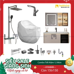 Combo Trọn Bộ Thiết Bị Phòng Tắm 12 Món Tiết Kiệm Navier CBPT0032