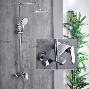 Sen Tắm Đứng Nóng Lạnh Đồng Thau Mạ Crom Tay Gạt Cao Cấp Navier NV-9358CR