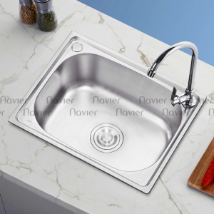 Chậu rửa chén inox304 1 hộc Navier NV-CE5040-304