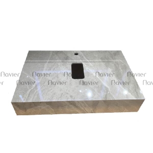 Siêu Sale Thanh Lý Bàn Đá Lavabo 1 Tầng Xám Bóng Chống Trầy Cao Cấp Navier NV-509XB