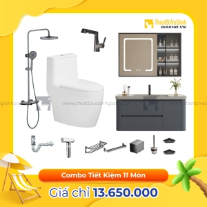 Combo Trọn Bộ Thiết Bị Phòng Tắm 11 Món Tiết Kiệm Navier CBPT0083