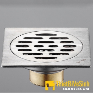 Ga thoát sàn chống hôi đuôi đồng thau  12x12 Navier NK-138