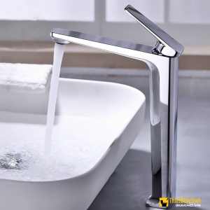 Vòi Lavabo Nóng Lạnh Đồng Thau Mạ Crome Cao Cấp Navier NV-727CR30 (30cm)